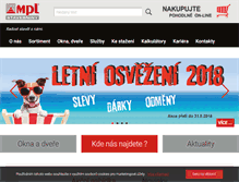 Tablet Screenshot of mpl.cz